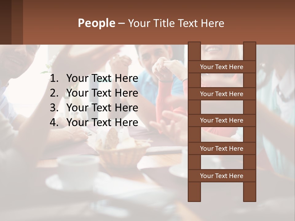 Sunset Woman White PowerPoint Template