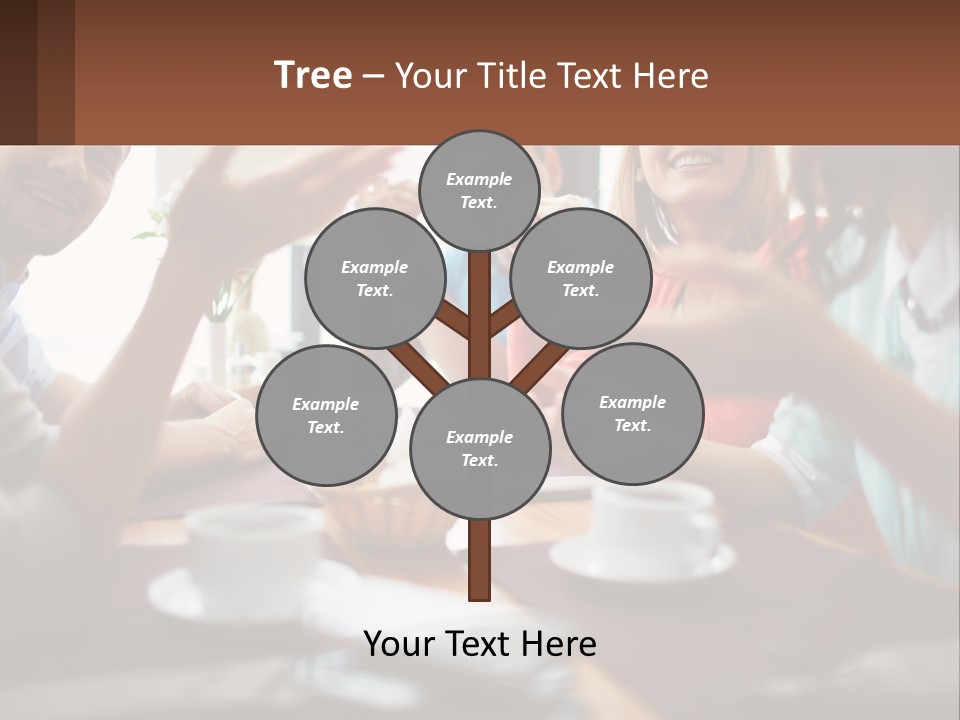 Sunset Woman White PowerPoint Template