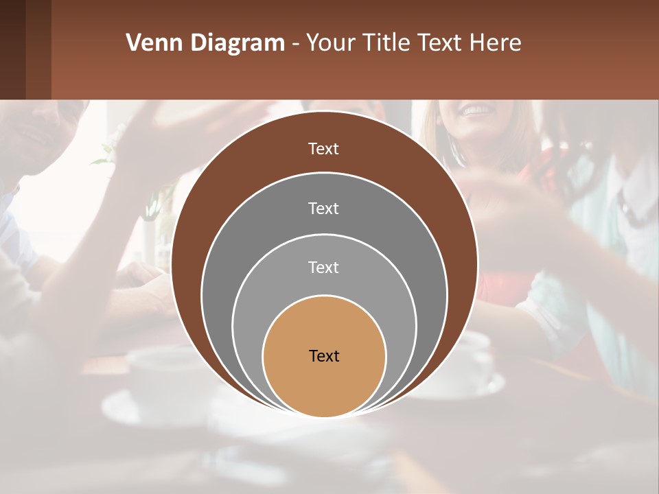 Sunset Woman White PowerPoint Template