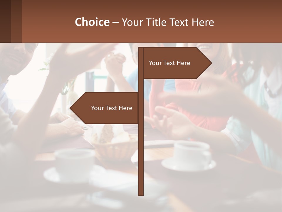 Sunset Woman White PowerPoint Template