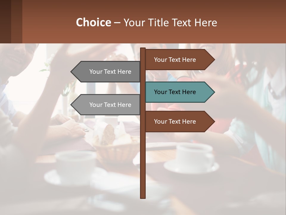 Sunset Woman White PowerPoint Template