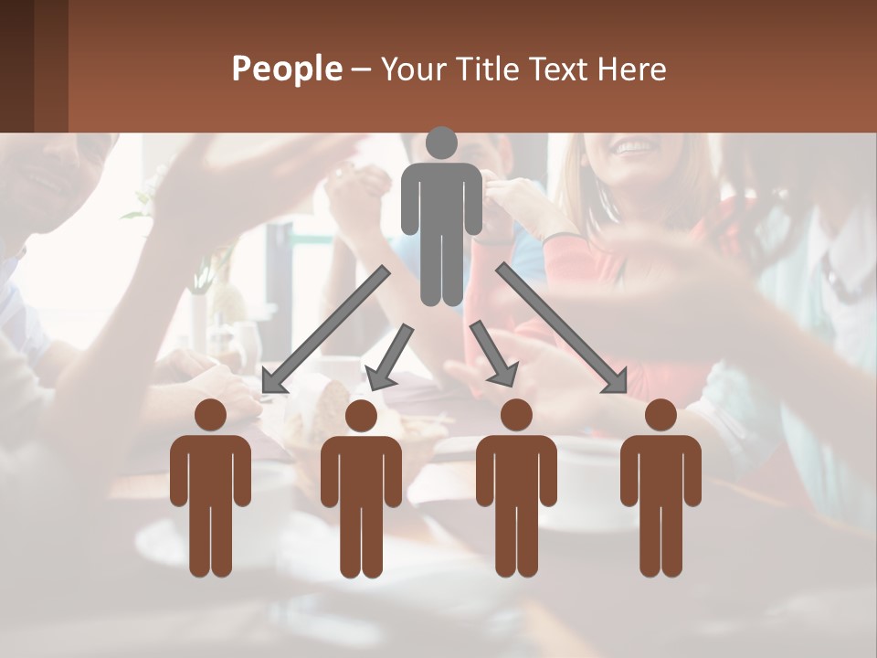 Sunset Woman White PowerPoint Template