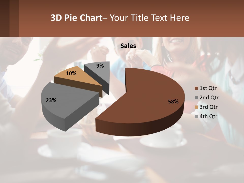 Sunset Woman White PowerPoint Template