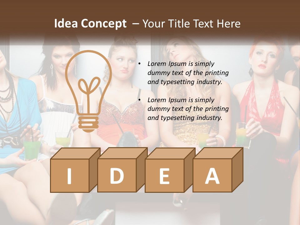 Single Calm Ocean PowerPoint Template