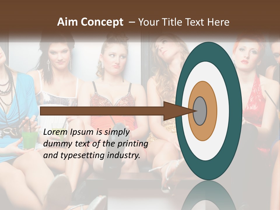 Single Calm Ocean PowerPoint Template