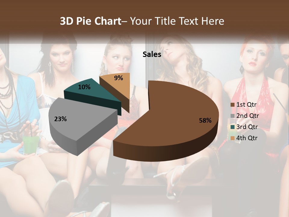 Single Calm Ocean PowerPoint Template