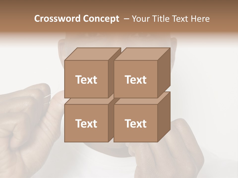 Portrait Older Retirement PowerPoint Template