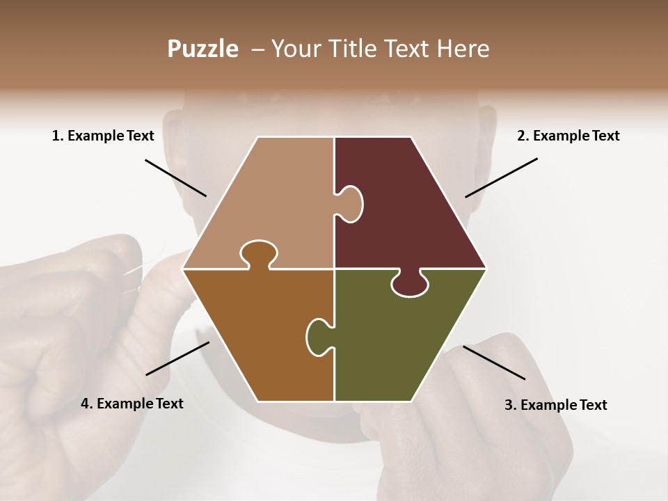 Portrait Older Retirement PowerPoint Template