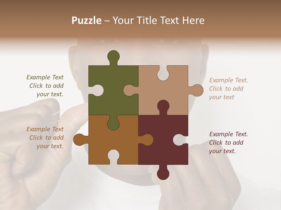 Portrait Older Retirement PowerPoint Template