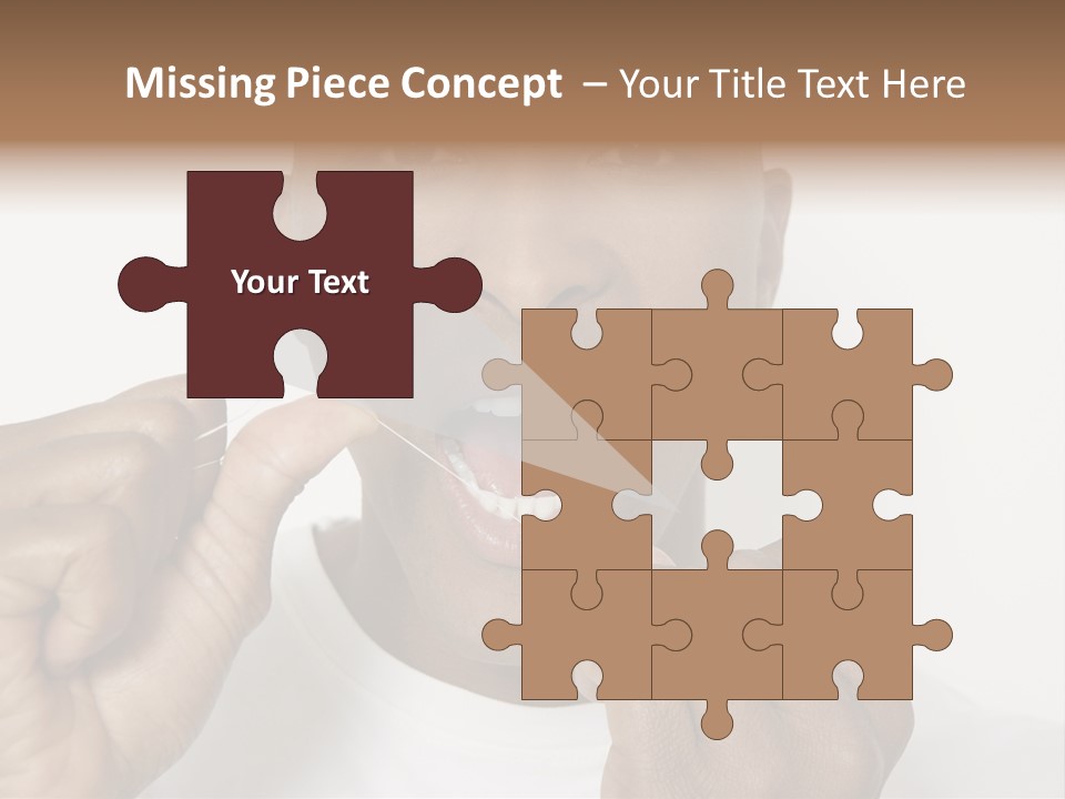 Portrait Older Retirement PowerPoint Template