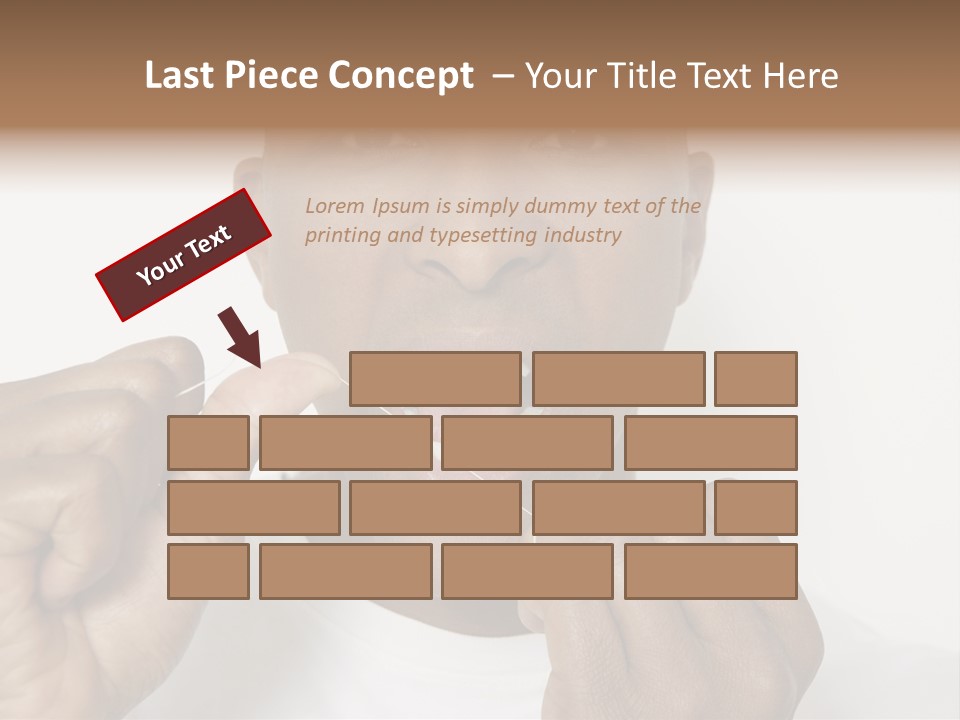 Portrait Older Retirement PowerPoint Template