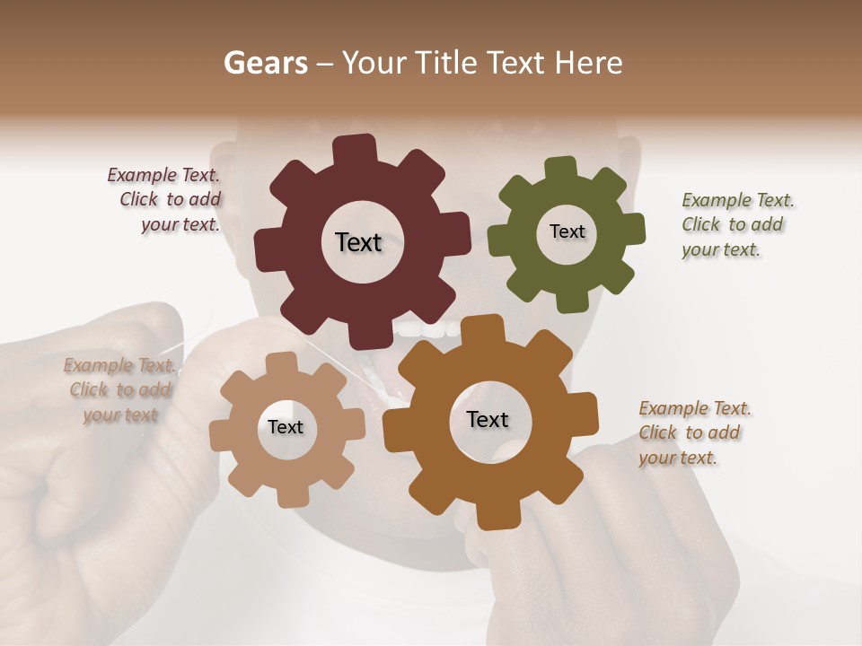 Portrait Older Retirement PowerPoint Template