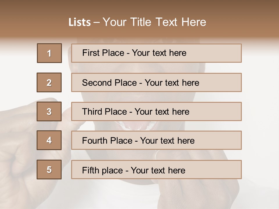 Portrait Older Retirement PowerPoint Template