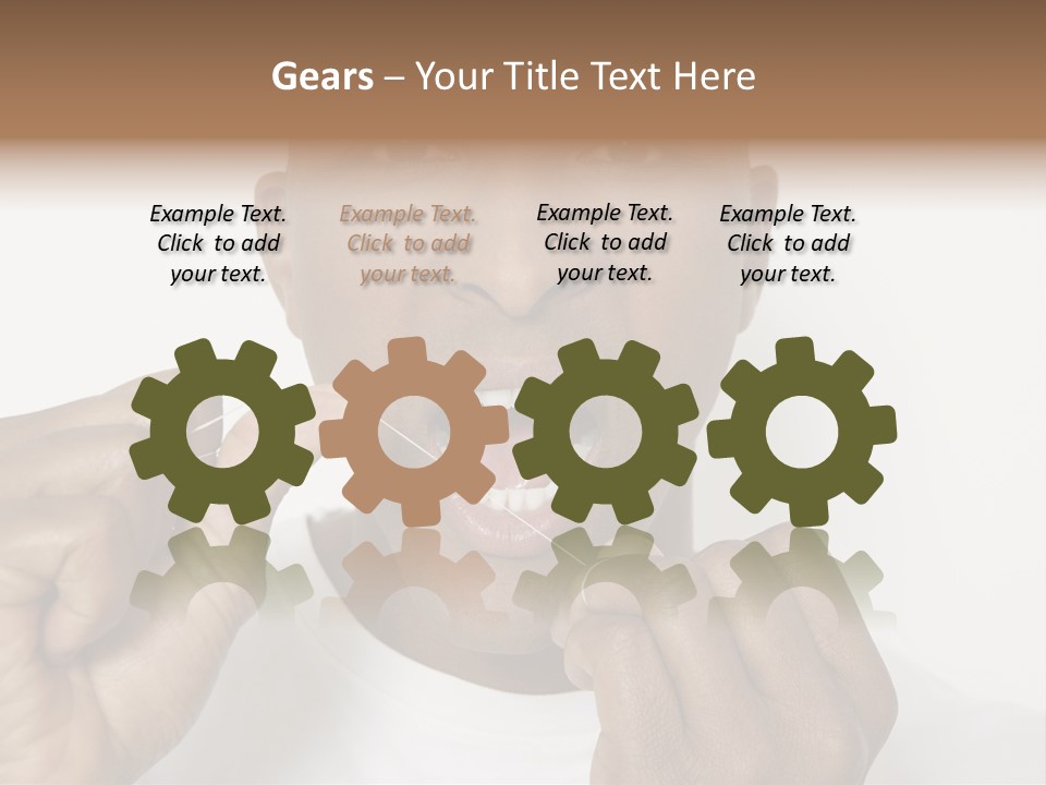 Portrait Older Retirement PowerPoint Template