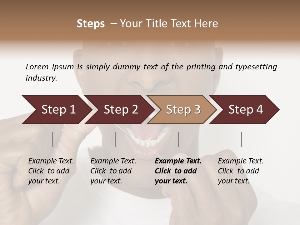 Portrait Older Retirement PowerPoint Template