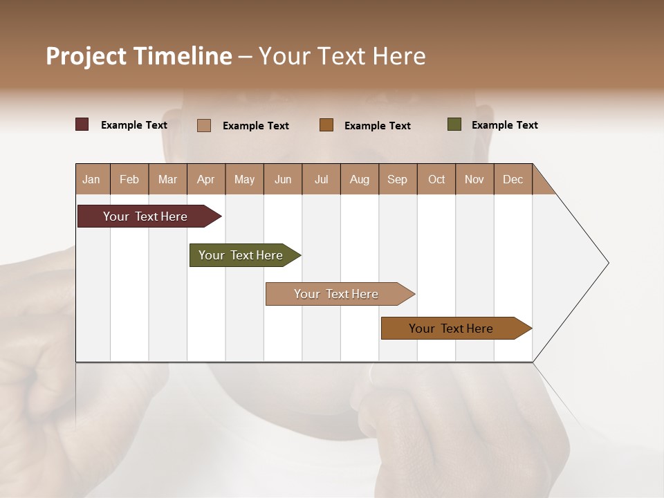 Portrait Older Retirement PowerPoint Template