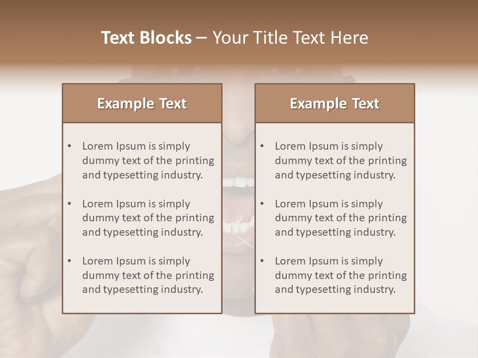 Portrait Older Retirement PowerPoint Template