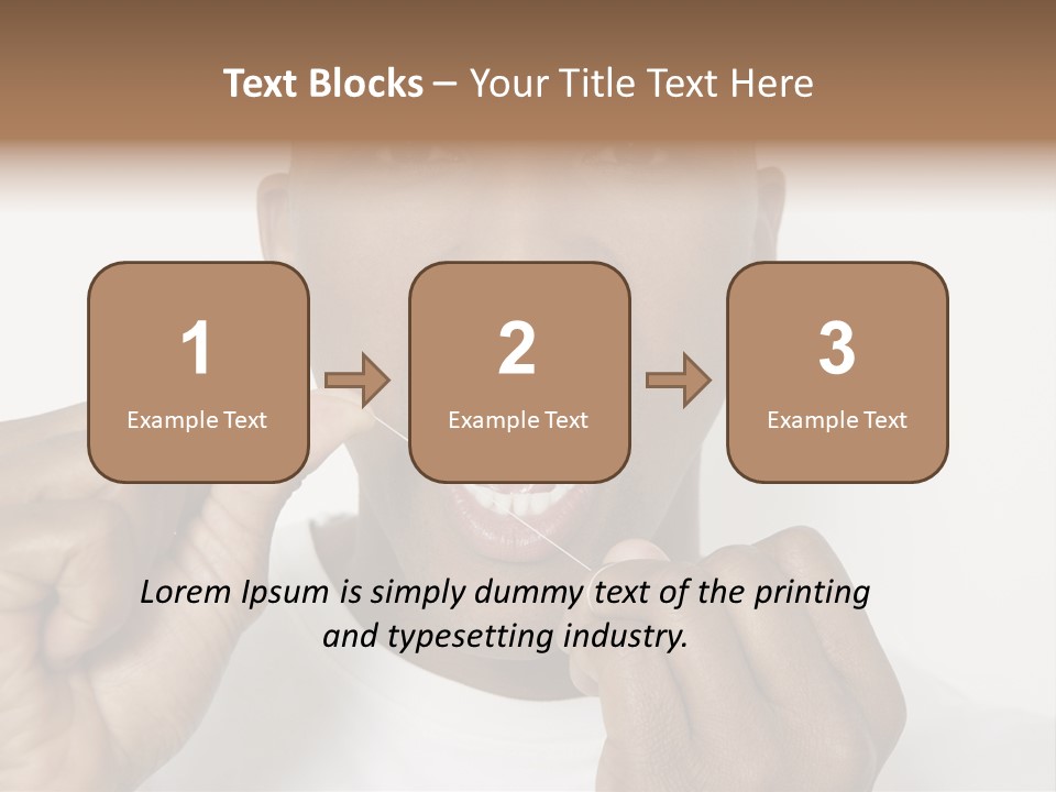 Portrait Older Retirement PowerPoint Template