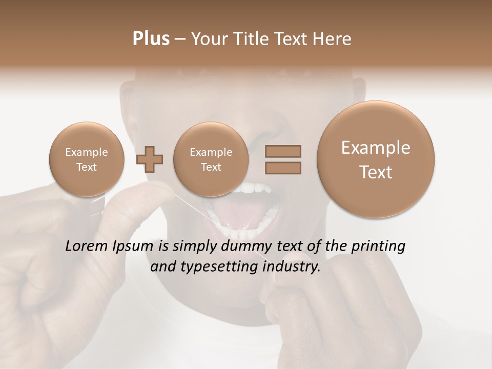Portrait Older Retirement PowerPoint Template