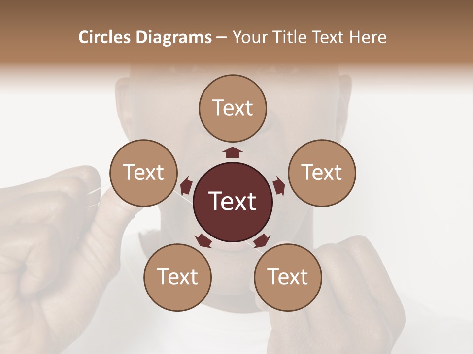 Portrait Older Retirement PowerPoint Template