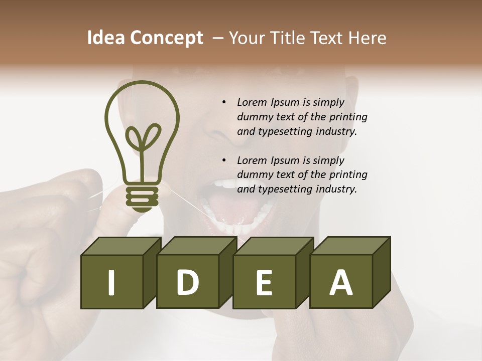 Portrait Older Retirement PowerPoint Template