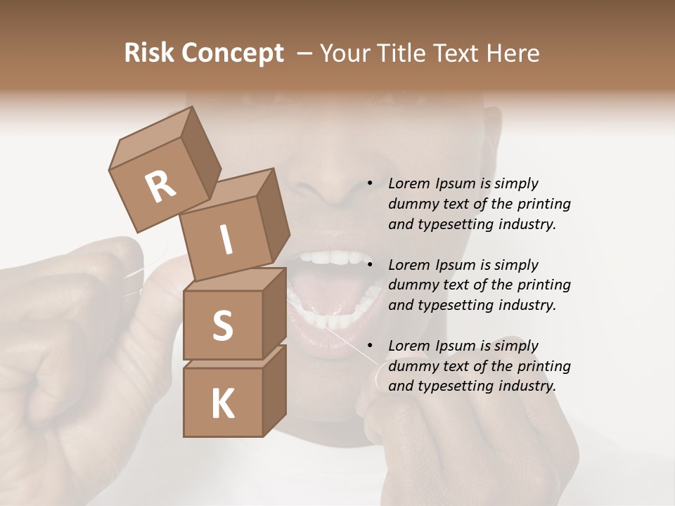 Portrait Older Retirement PowerPoint Template