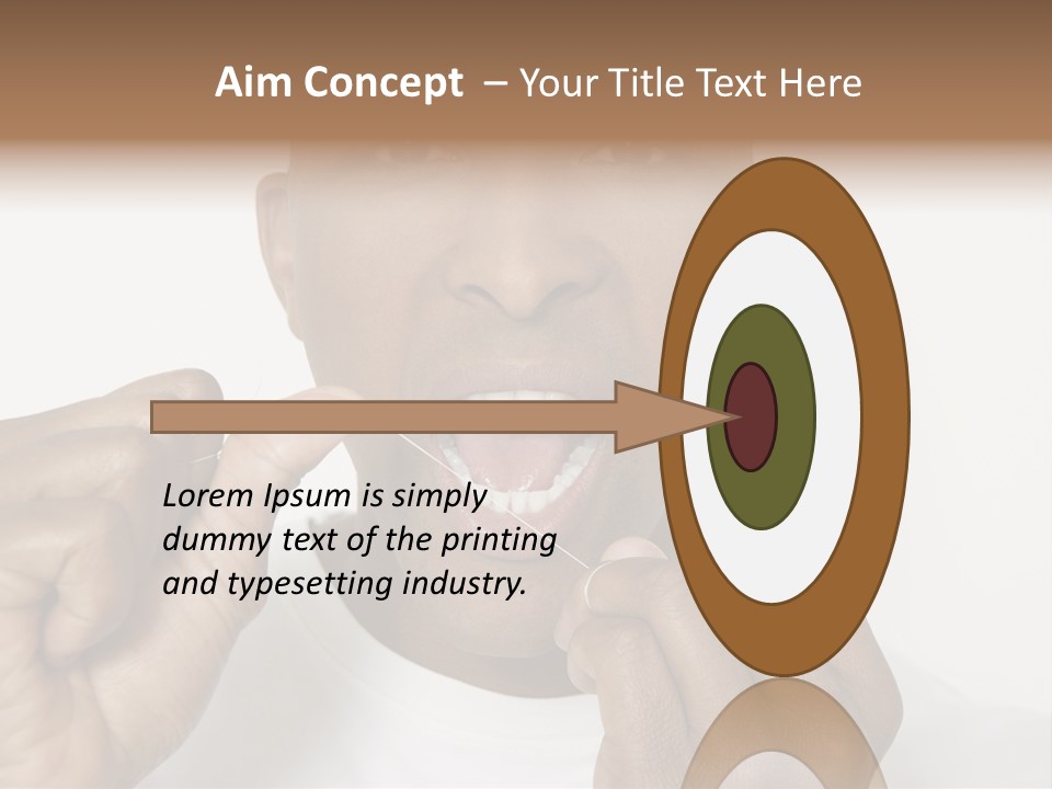 Portrait Older Retirement PowerPoint Template