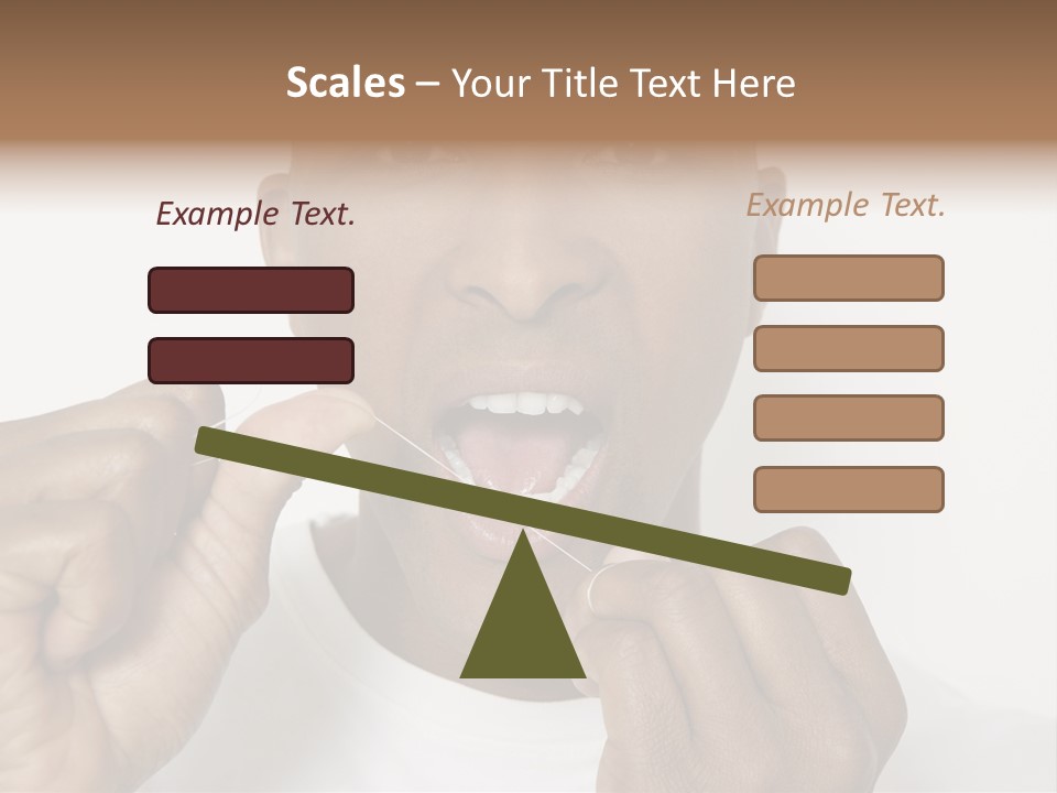 Portrait Older Retirement PowerPoint Template