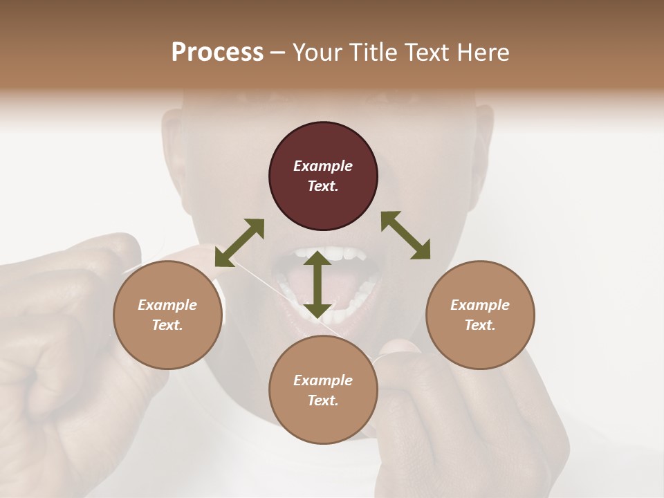 Portrait Older Retirement PowerPoint Template