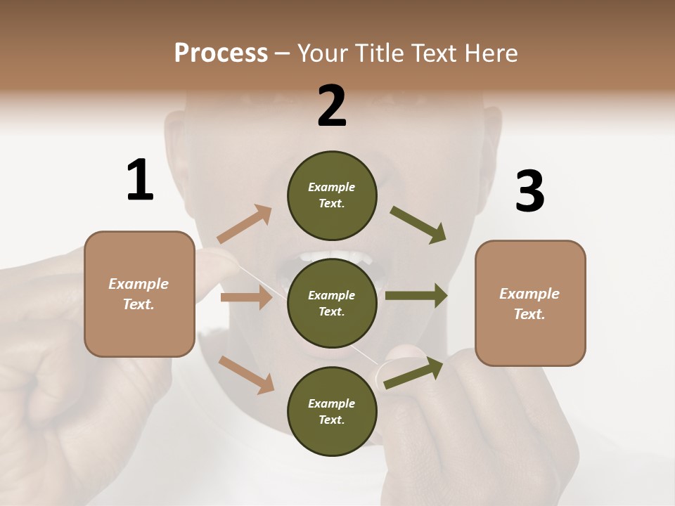 Portrait Older Retirement PowerPoint Template
