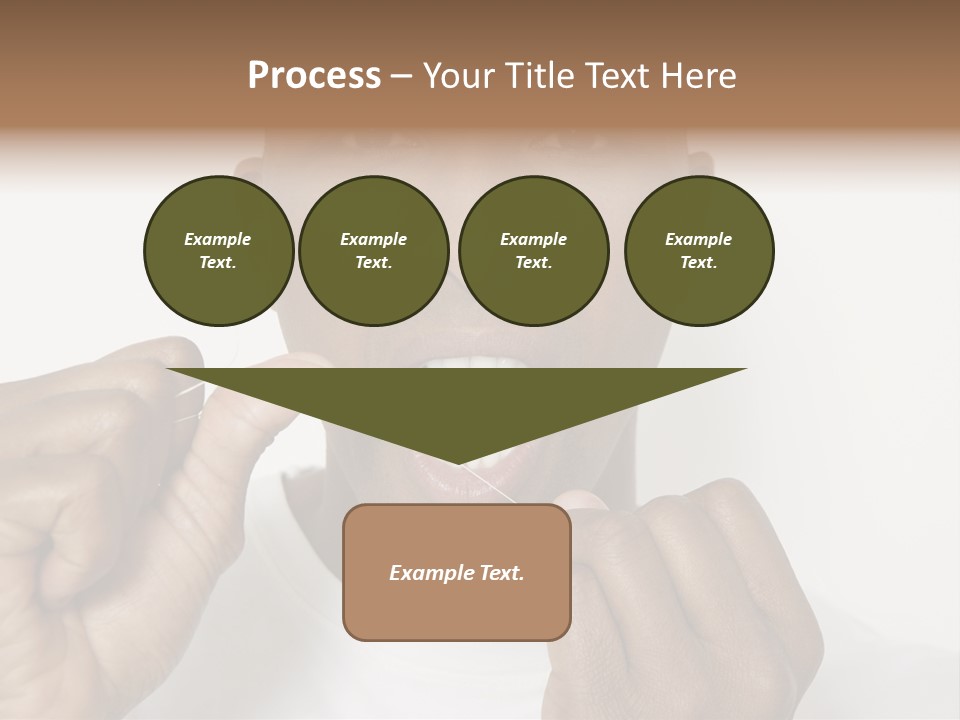 Portrait Older Retirement PowerPoint Template