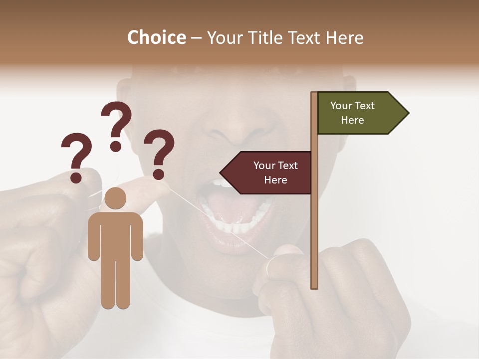 Portrait Older Retirement PowerPoint Template