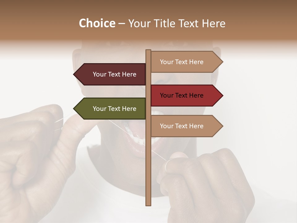 Portrait Older Retirement PowerPoint Template