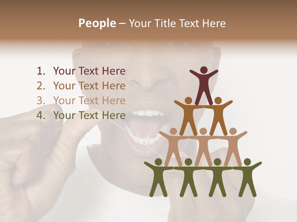 Portrait Older Retirement PowerPoint Template