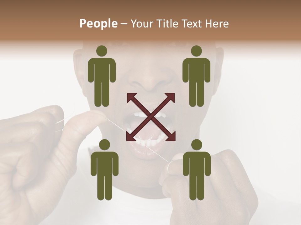 Portrait Older Retirement PowerPoint Template