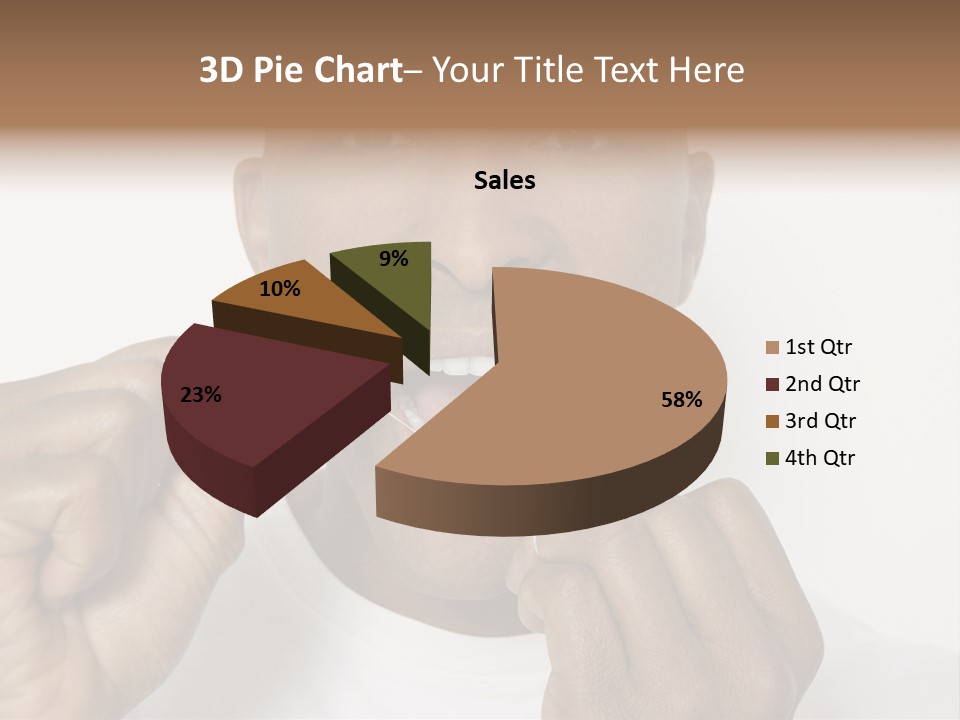 Portrait Older Retirement PowerPoint Template