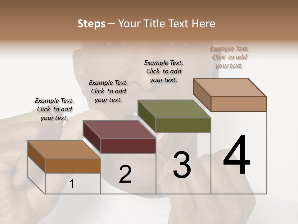 Portrait Older Retirement PowerPoint Template