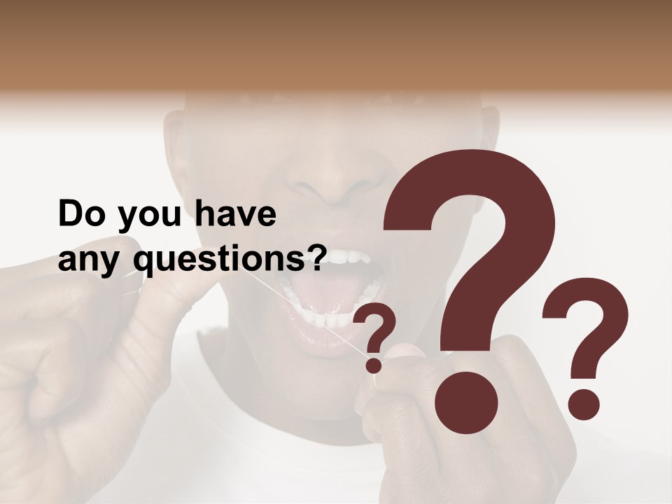 Portrait Older Retirement PowerPoint Template