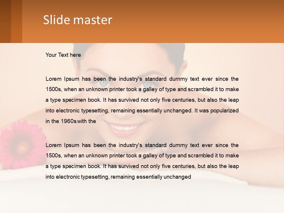 Life Mother Senior PowerPoint Template