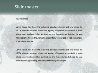 Caucasian Water Older PowerPoint Template