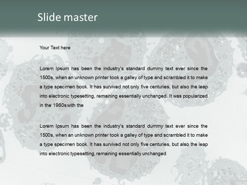 Caucasian Water Older PowerPoint Template