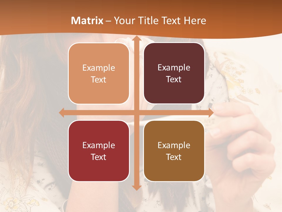 Portrait Daughter Single PowerPoint Template