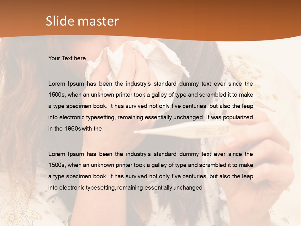 Portrait Daughter Single PowerPoint Template