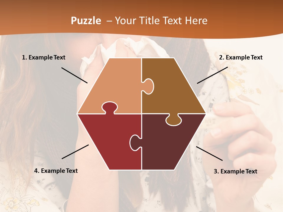 Portrait Daughter Single PowerPoint Template