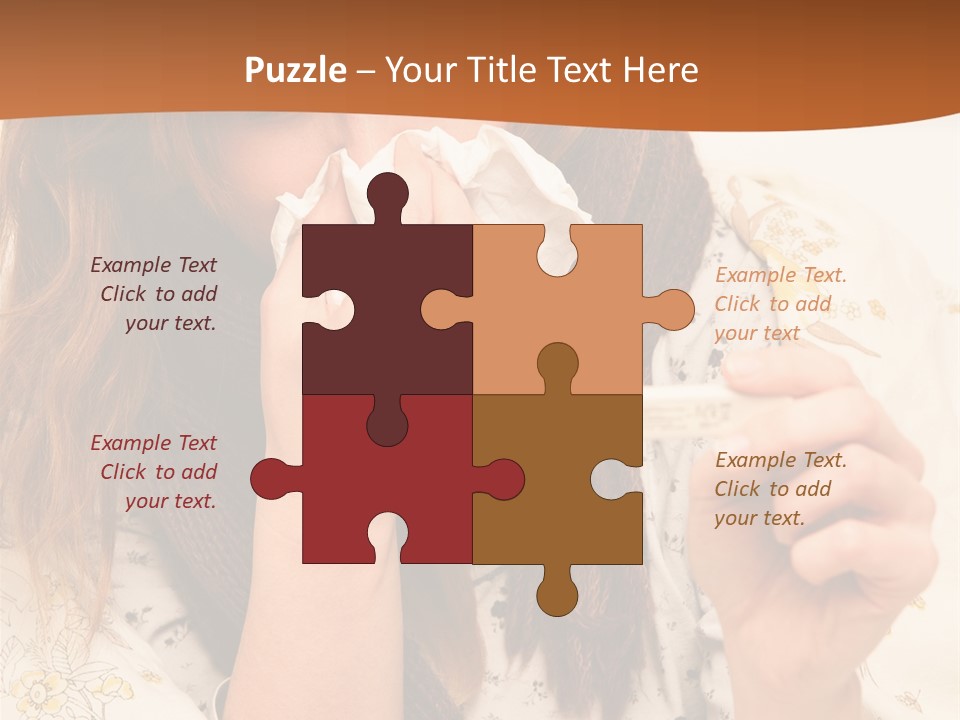 Portrait Daughter Single PowerPoint Template