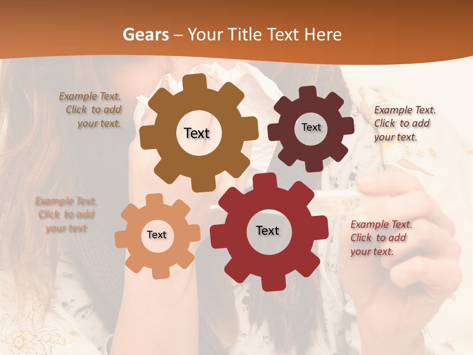 Portrait Daughter Single PowerPoint Template