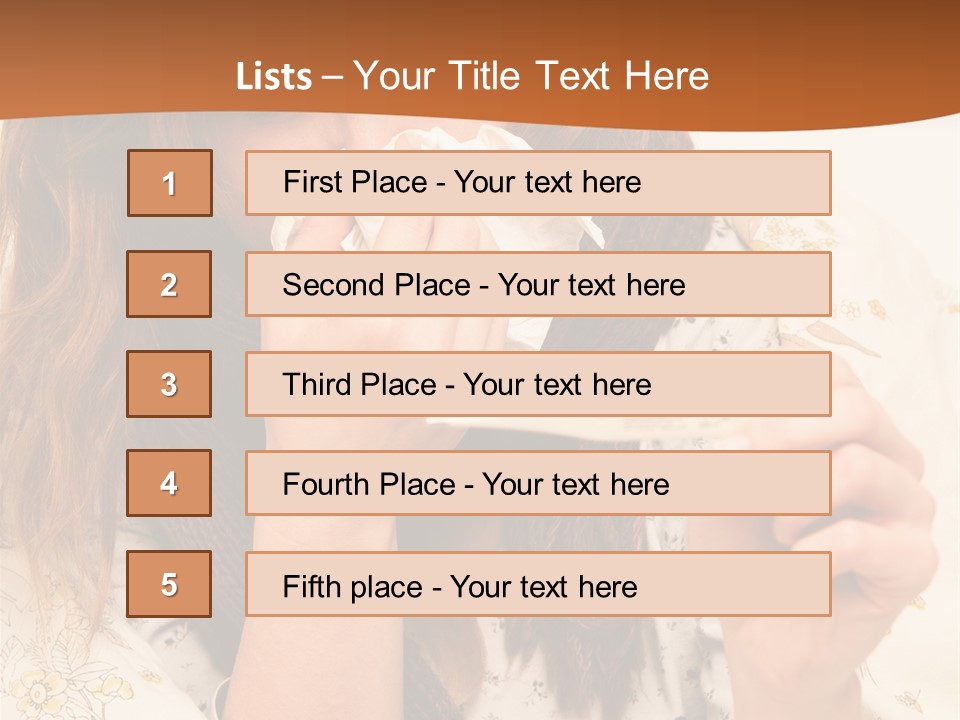 Portrait Daughter Single PowerPoint Template