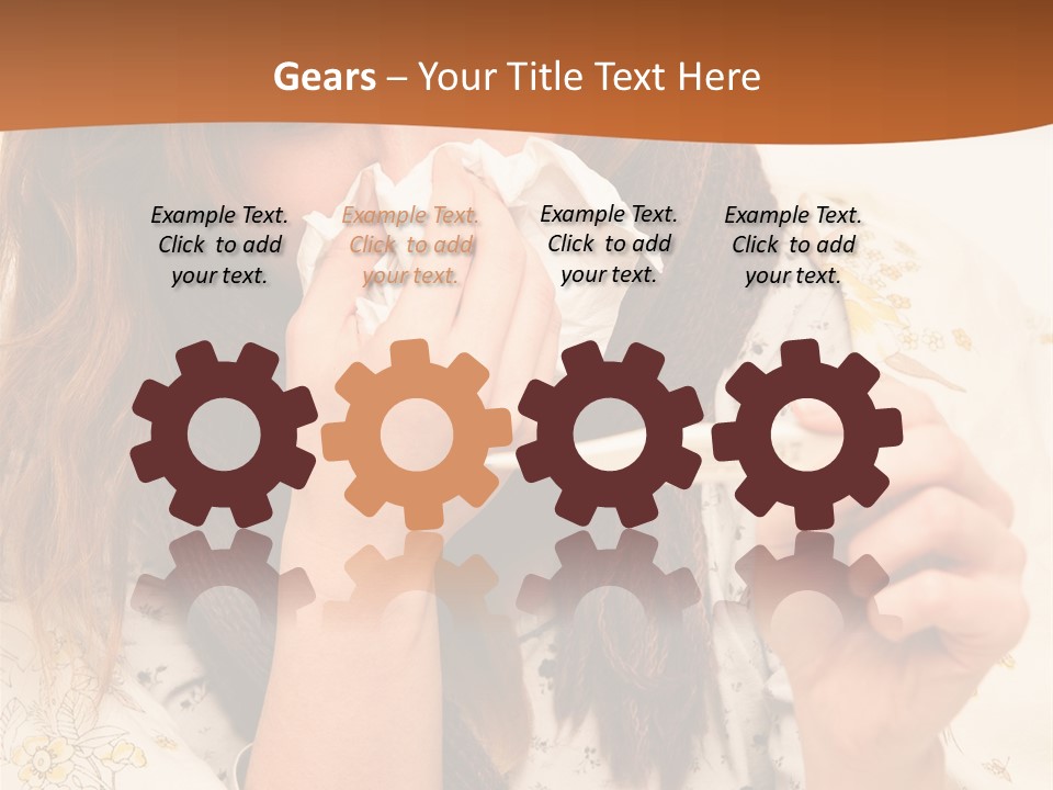 Portrait Daughter Single PowerPoint Template