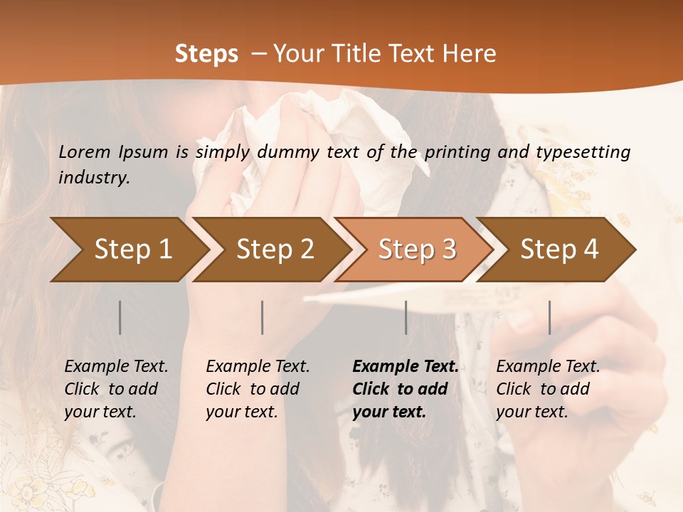 Portrait Daughter Single PowerPoint Template