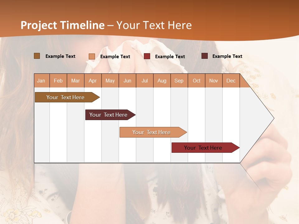 Portrait Daughter Single PowerPoint Template